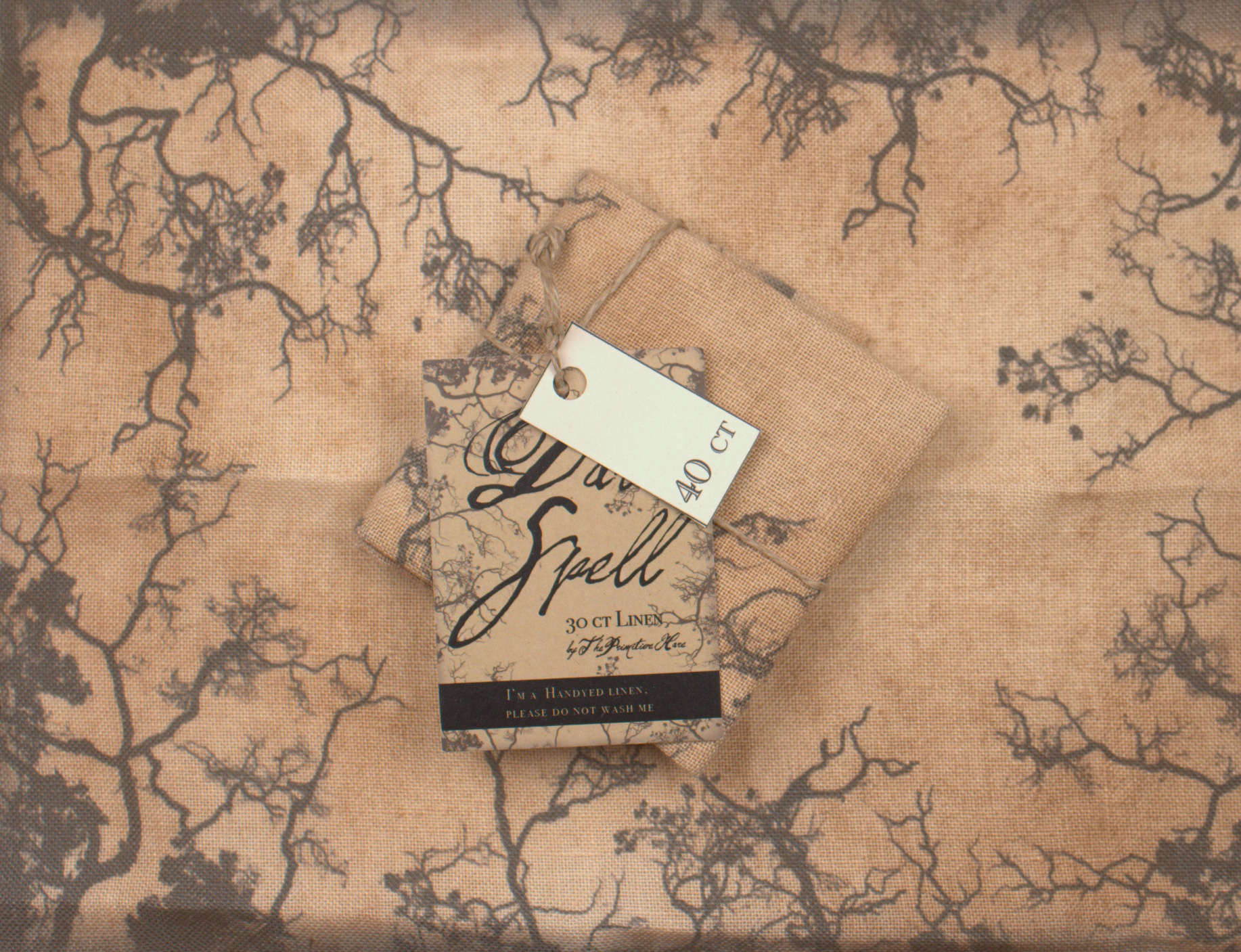 40 Count Dark Spell Linen Standard Cut