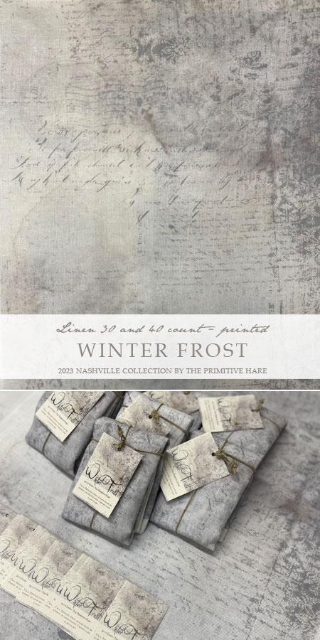 40 Count Winter Frost Linen Standard Cut