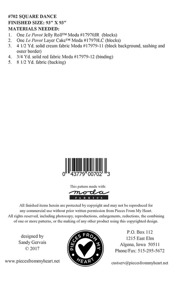 Square Dance - Quilt Pattern