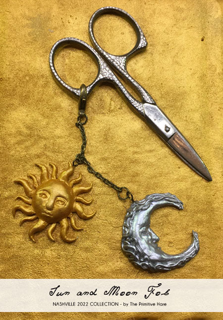 Sun And Moon - Scissor Fob