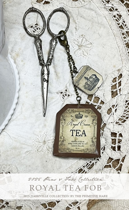 Royal Tea Scissor Fob