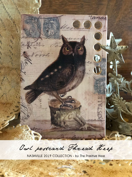 Owl Postcard - Thread Keep
