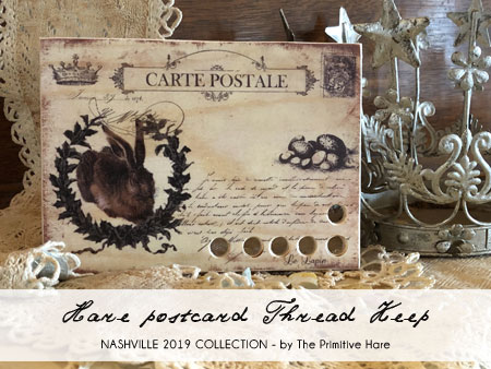 Hare Postcard - Thread Keep