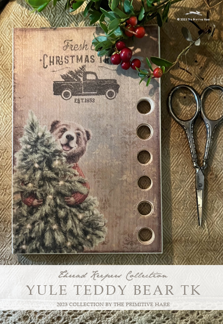 Yule Teddy Bear - Thread Keep