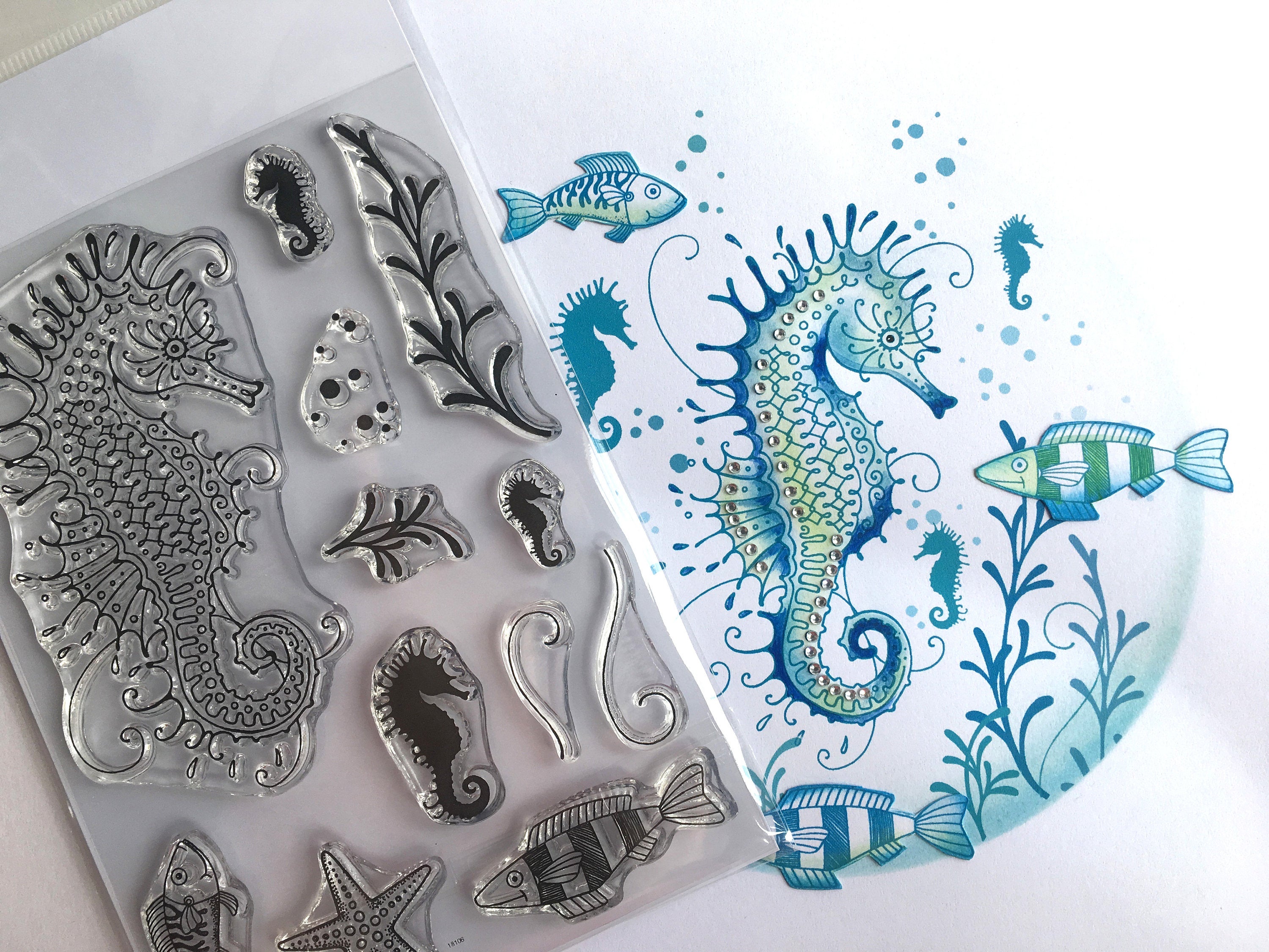 Seahorse - A6 Clear Stamp