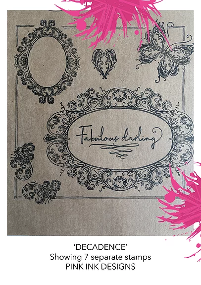 Decadance - A5 Clear Stamp