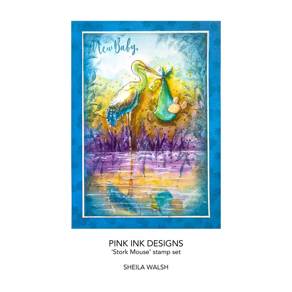 Stork Mouse - Clear Stamp Set