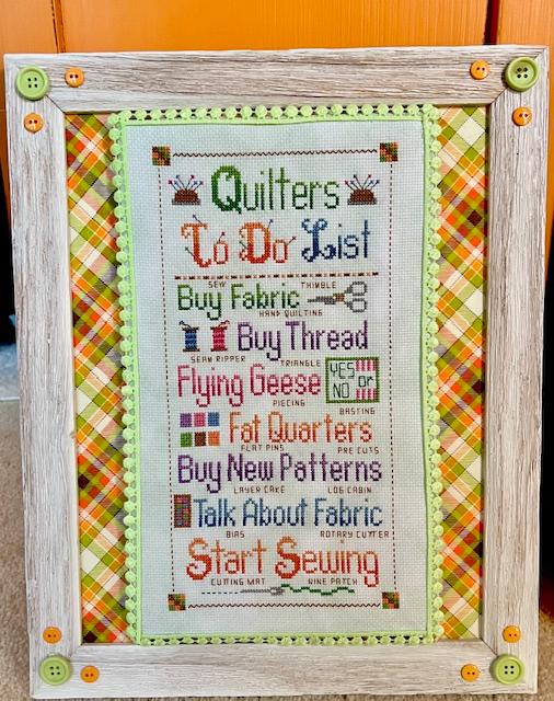 Quilters "To Do" - Cross Stitch Pattern