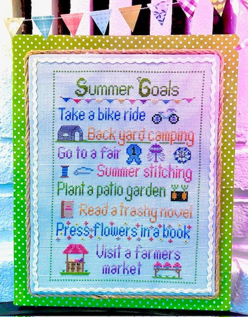 Summer Goals - Cross Stitch Pattern