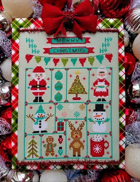 Santa's Merry Crew - Christmas Cross Stitch Pattern
