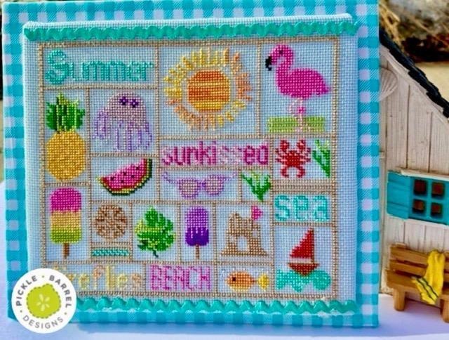 Summer Checkerboard - Cross Stitch Pattern
