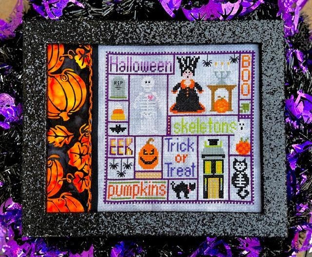 Halloween Checkerboard - Cross Stitch Pattern