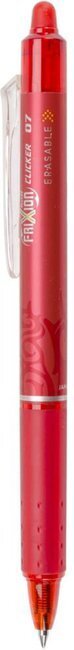 Pilot FriXion Clicker Erasable Fine Point Pen - Red