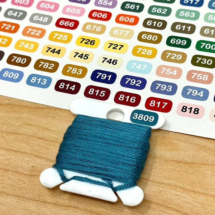 Mini DMC Complete Set Color Vinyl Labels - 761 Labels, zoomed in. Select this picture to zoom back out.