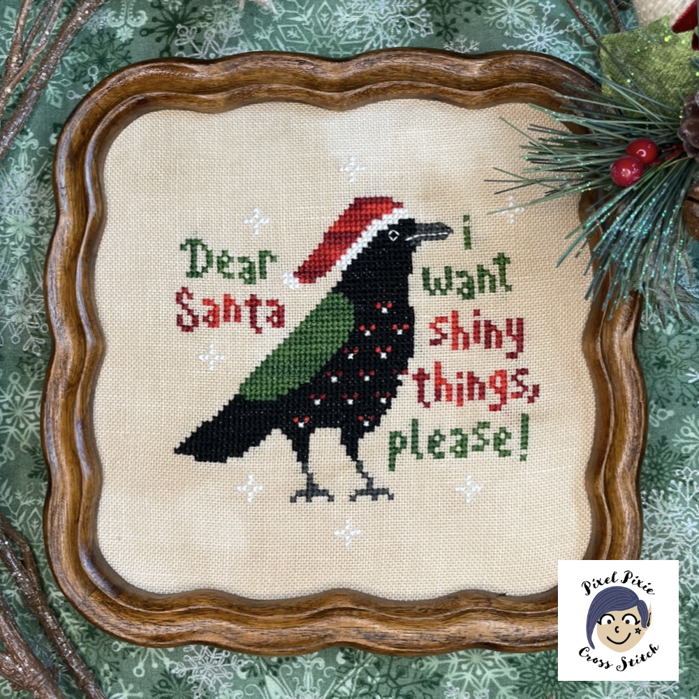 Christmas Crow - Cross Stitch Pattern