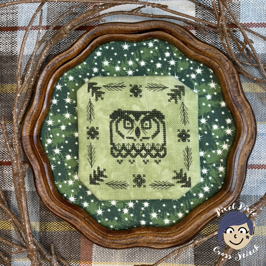 Grumpy Owl - Cross Stitch Pattern