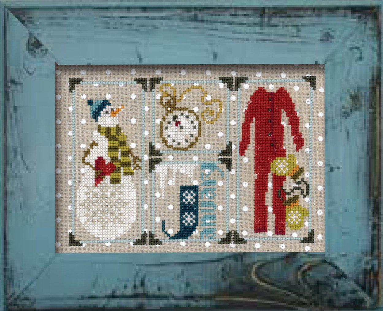 January Snapshot - Cross Stitch Pattern