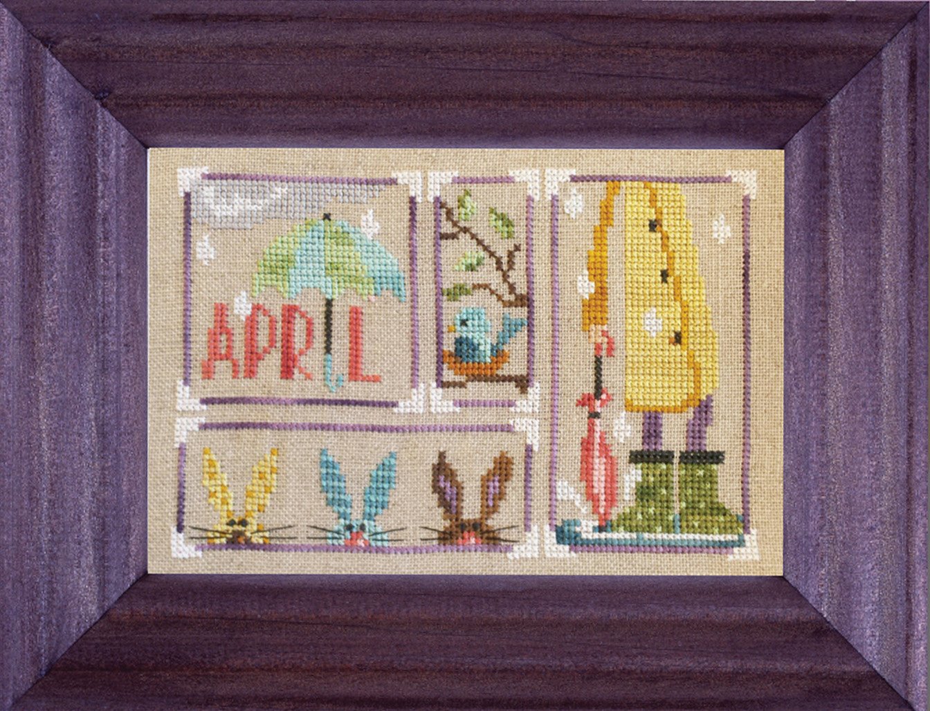 April Snapshot - Cross Stitch Pattern