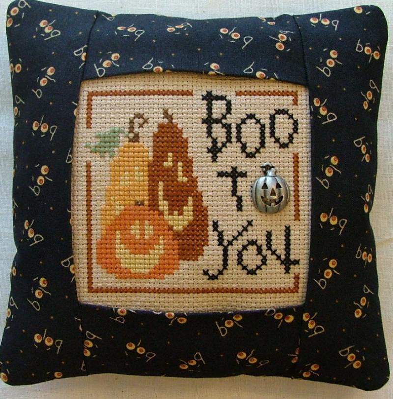 Boo to You Pillow Kit - Cross Stitch Kit