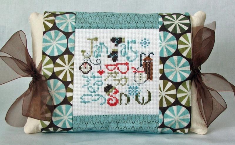 January Expressions Pillow - Cross Stitch Kit