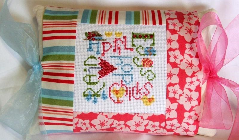 April Expressions Pillow - Cross Stitch Kit