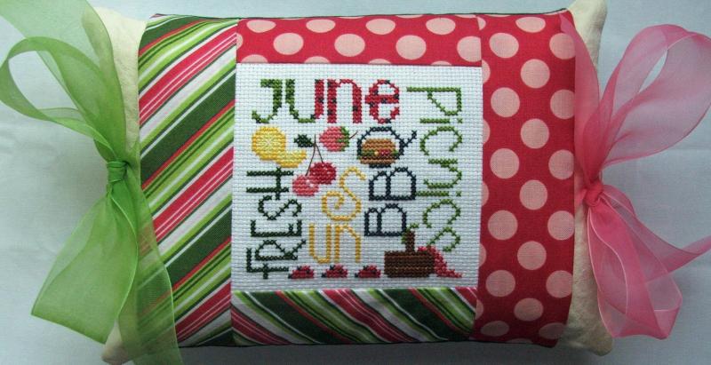 June Expressions Pillow - Cross Stitch Kit