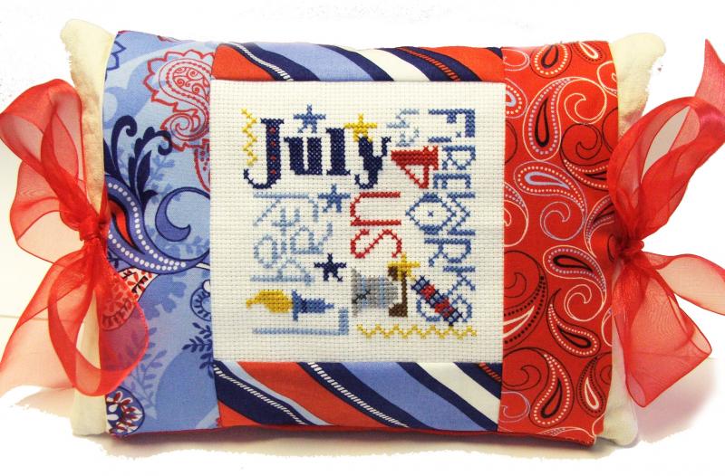 July Expressions Pillow - Cross Stitch Kit