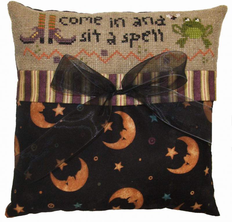 Sit a Spell Pillow - Cross Stitch Kit
