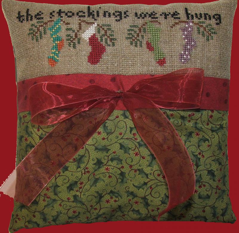 The Stockings Were Hung Pillow - Cross Stitch Kit