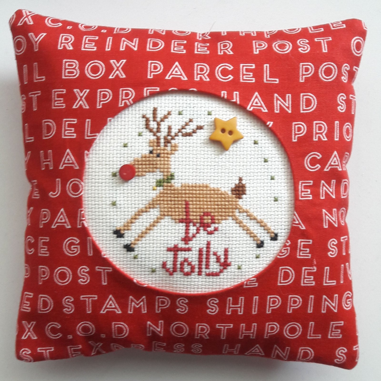 Be Jolly Pillow Kit - Cross Stitch Kit