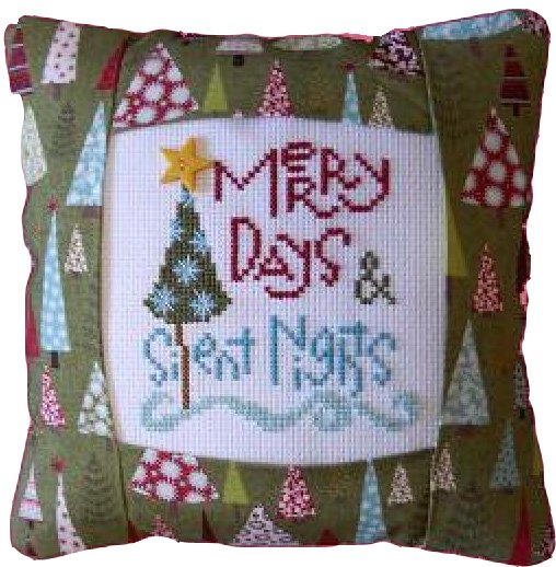 Merry Days Pillow Kit - Cross Stitch Kit