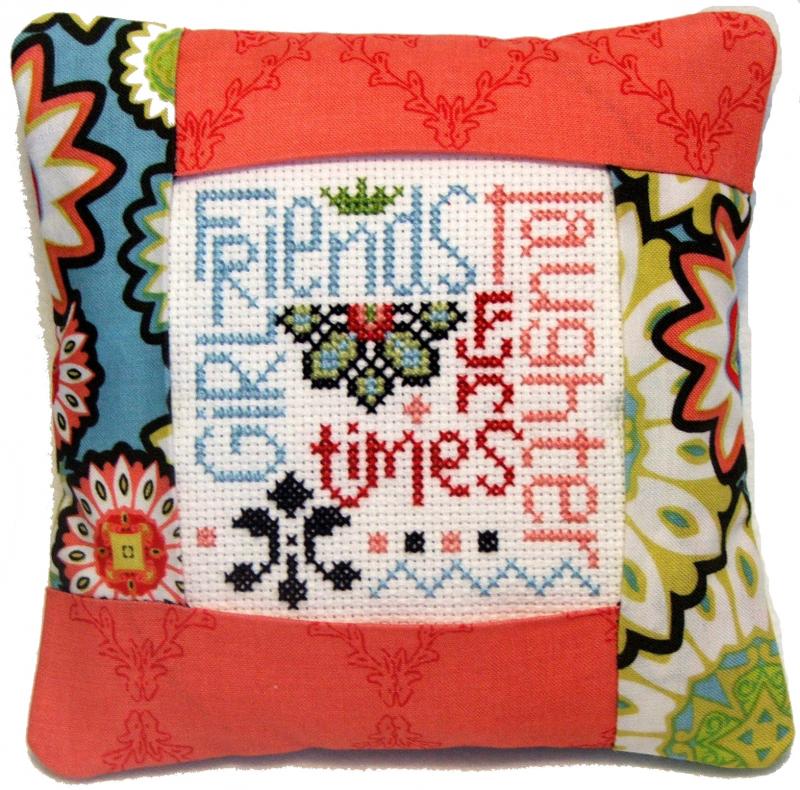 Girlfriends Pillow Kit - Cross Stitch Kit