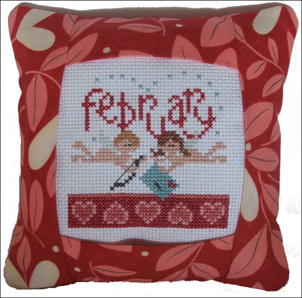 February 2011 Small Pillow Kit - Cross Stitch Kit