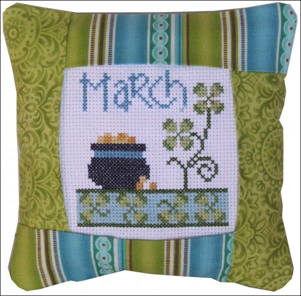 March 2011 Small Pillow Kit - Cross Stitch Kit
