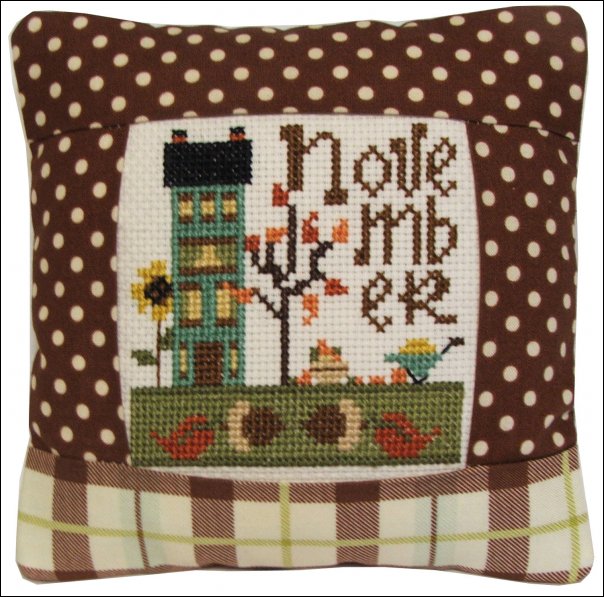 November 2011 Small Pillow Kit - Cross Stitch Kit