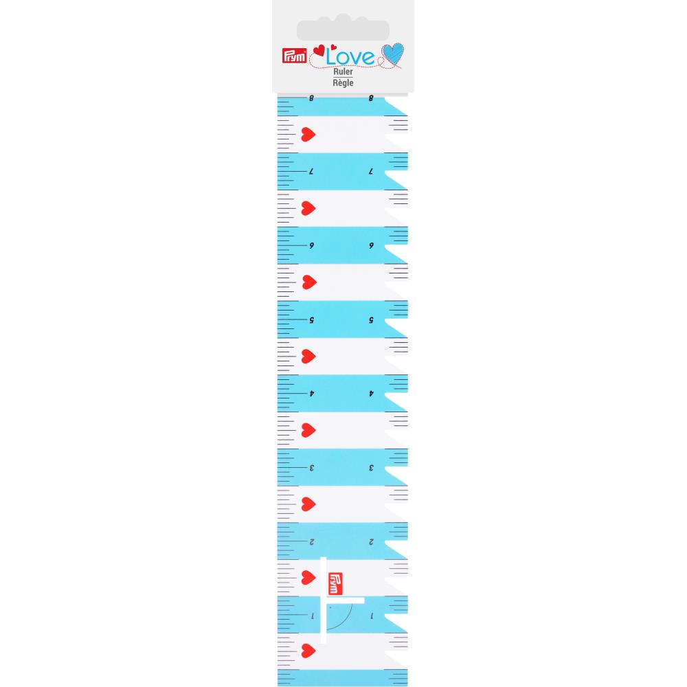 8" Prym Love Ruler - Turquoise