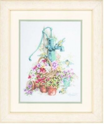 Birds at the Water Pump - Cross Stitch Kit