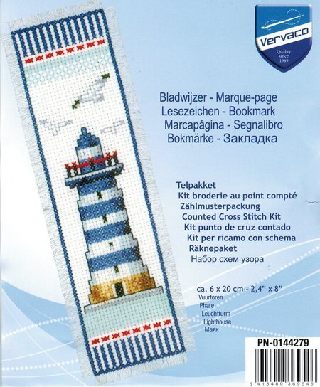 Seagull Lighthouse Bookmark - Cross Stitch Kit
