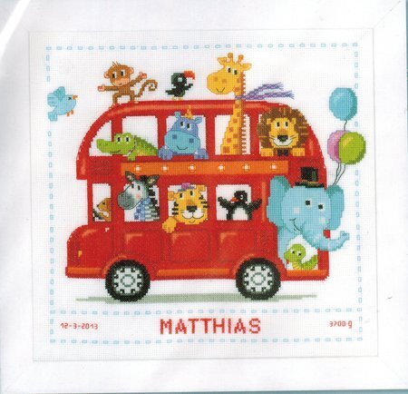 Safari Bus - Cross Stitch Kit
