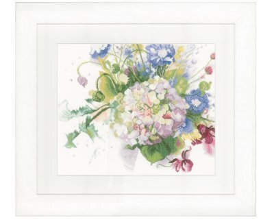 Hortencia (Hydrangea) - Cross Stitch Kit