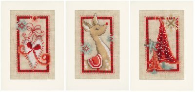 Christmas Cards Symbols - Cross Stitch Kit