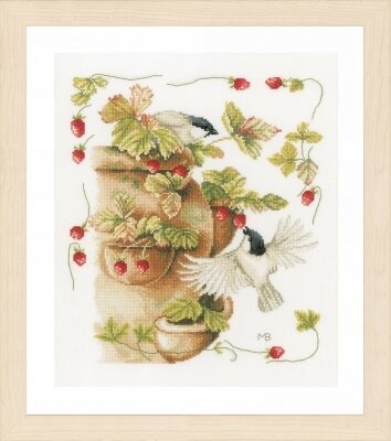 Strawberries & Birds - Marjolein Bastin - Cross Stitch Kit