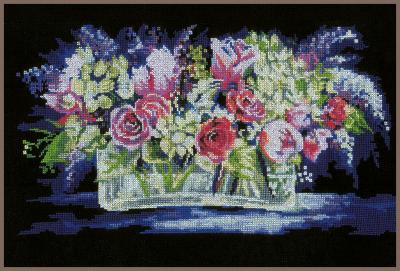 Roses and Lilacs  - Cross Stitch Kit