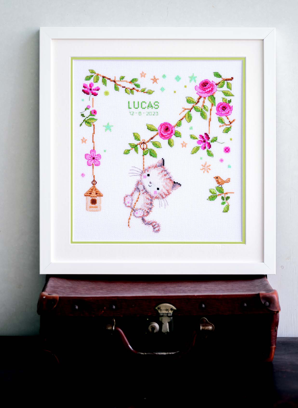 Cheeky Kittens Birth Announcement - Cross Stitch KIt