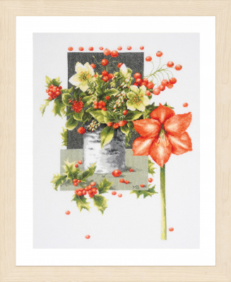 Holly Jolly Amaryllis Marjolein Bastin - Cross Stitch Kit