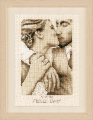 Loving Kiss - Wedding Cross Stitch Kit