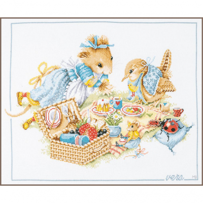 Picnic With Vera (Aida) - Cross Stitch Kit