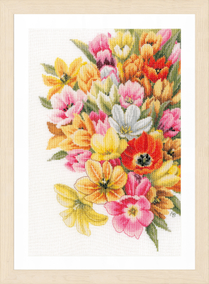 Cover Me In Tulips - Cross Stitch Kit