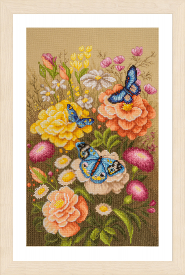 Mystic Butterfly Garden - Cross Stitch Kit