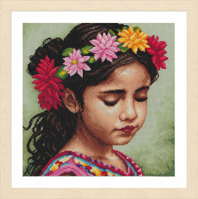 My Dahlia Headband - Cross Stitch Kit